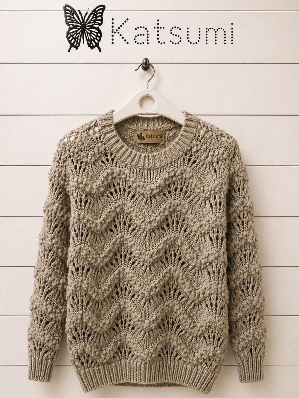 KATSUMI – Vintage Open-Knit Sweater – Size M